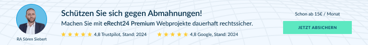 eRecht24 Premium – Webprojekte rechtssicher machen